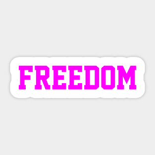 purple freedom Sticker